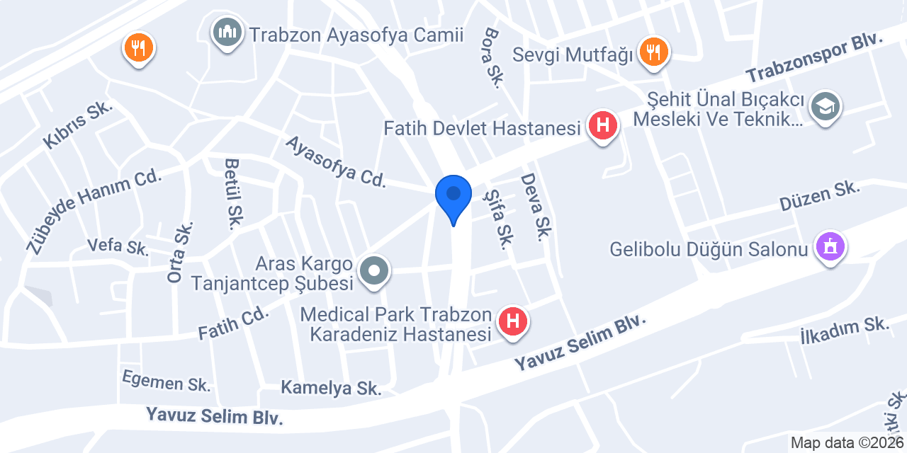 Trabzon Elektrikçi konumu