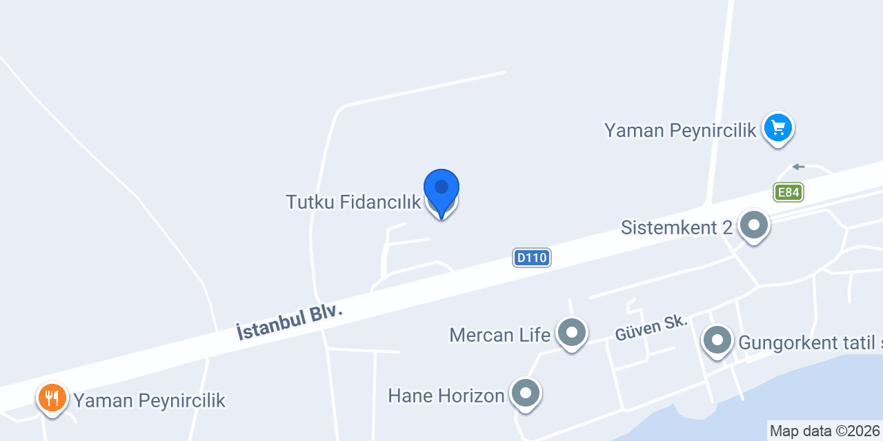 Tutku Fidancılık konumu