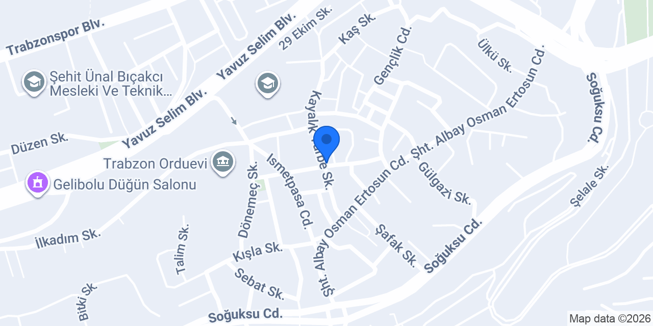 Trabzon Karot konumu
