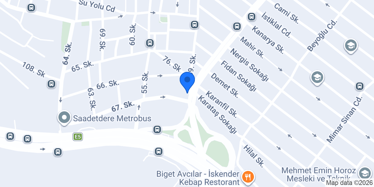 Sarıyer börekçisi Ömer usta konumu