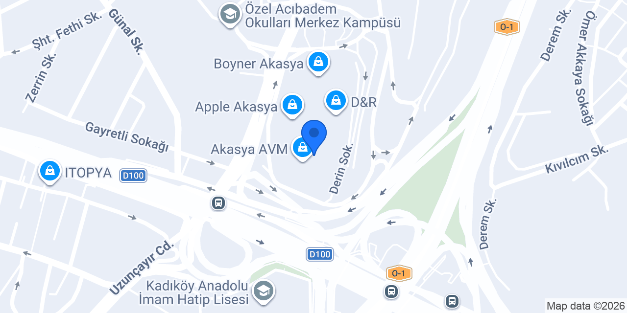 Cinnabon Akasya konumu
