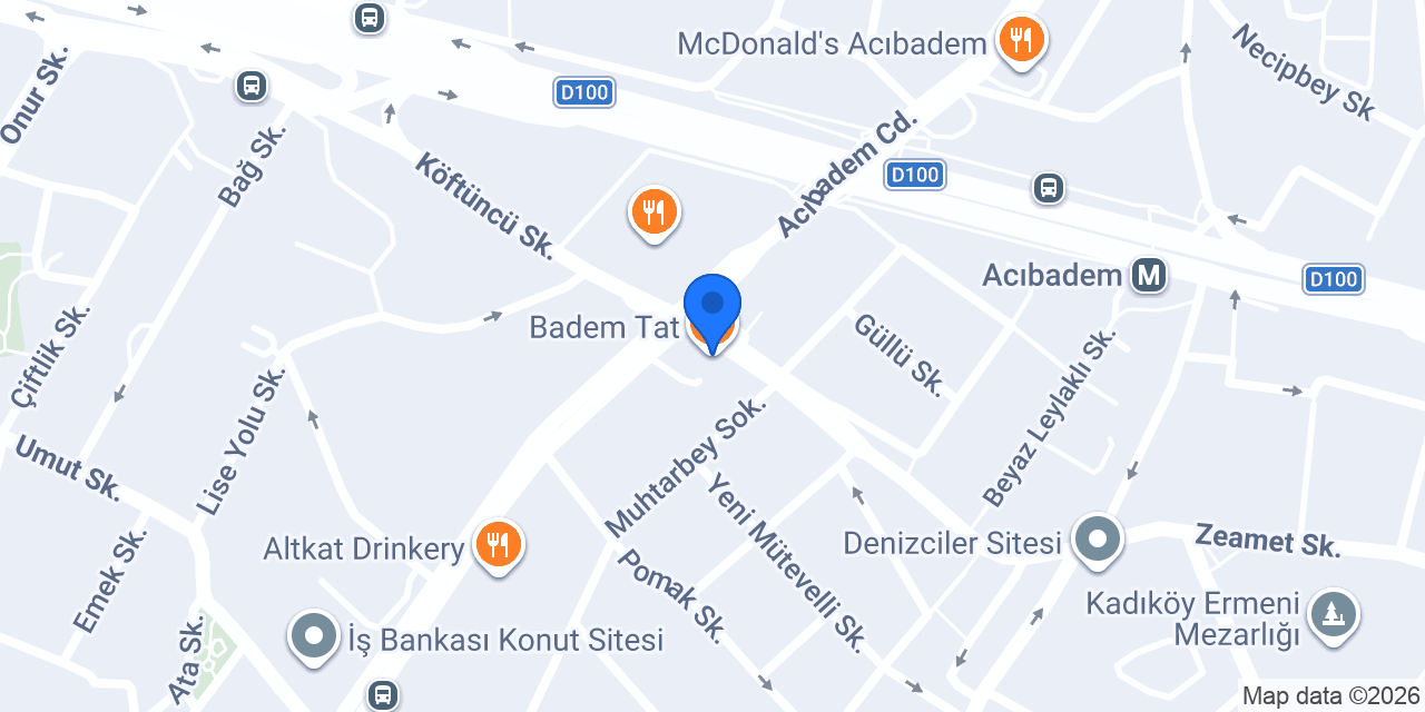 Badem Tat konumu