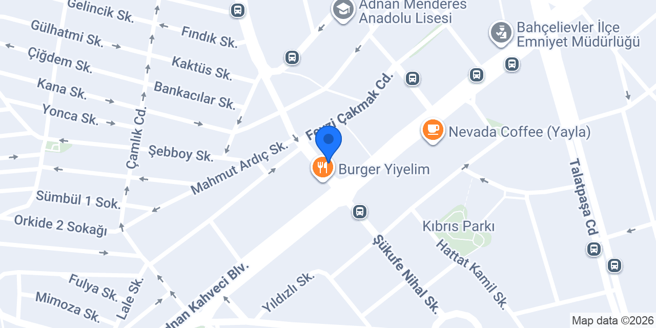 Maydonoz Döner Bahçelievler konumu