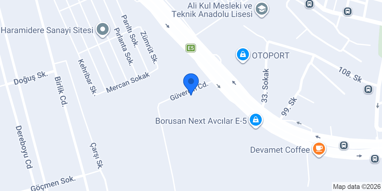 Beyaz Plastik konumu
