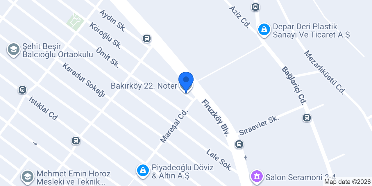 Bakırköy 22. Noter konumu