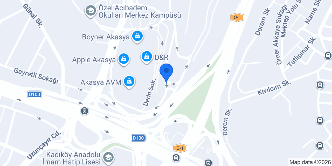 Almondhill Acıbadem konumu