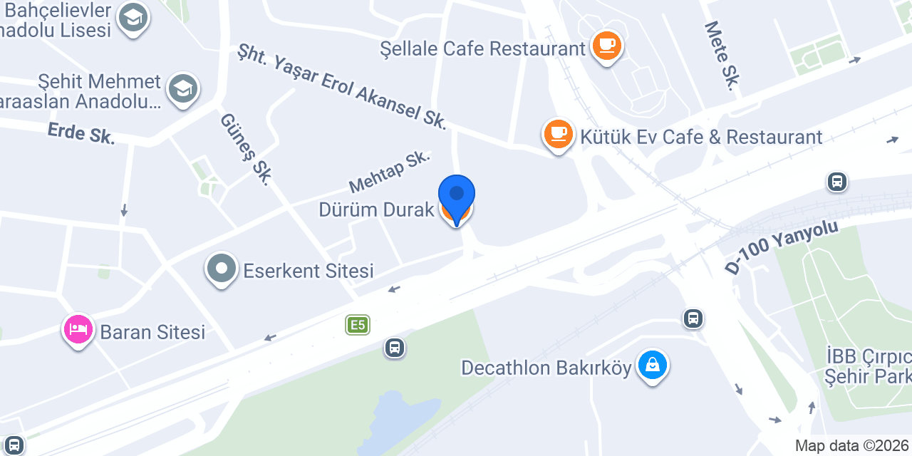 Dürüm Durak konumu