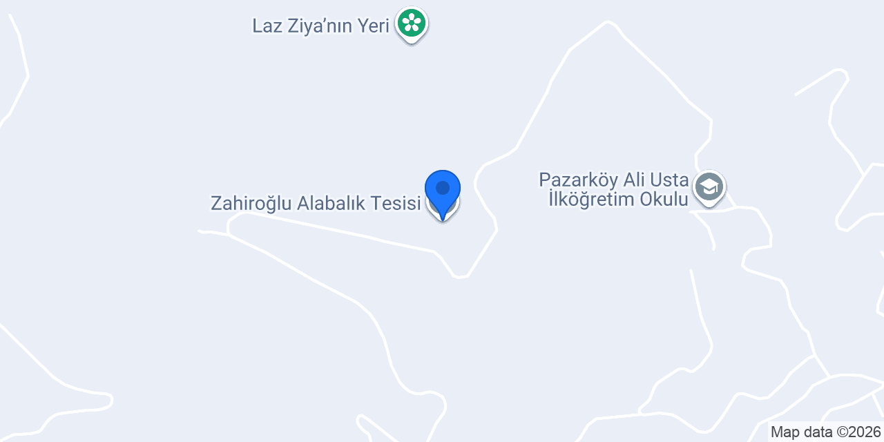 Zahiroğlu Alabalık Tesisi konumu