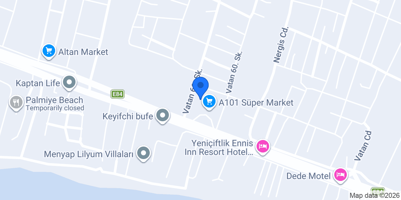 Hotel Yeniçiftlik konumu