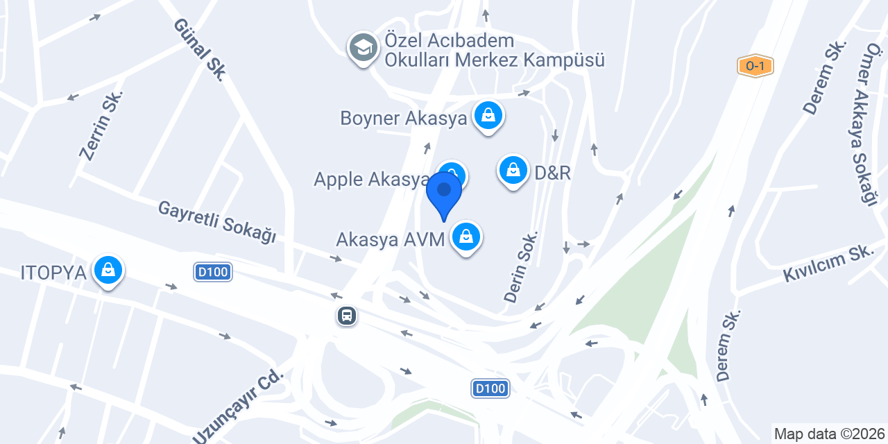 LEGO Store - Akasya AVM konumu