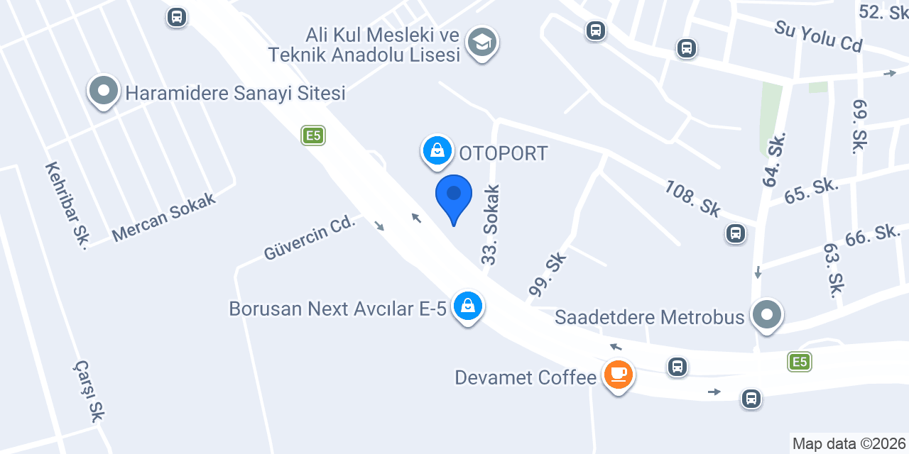 Harmanlı Auto konumu