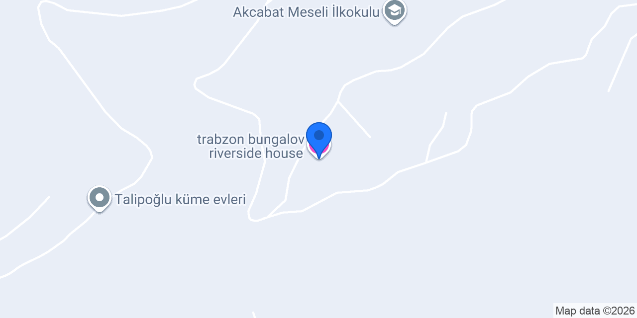 trabzon bungalov riverside house konumu