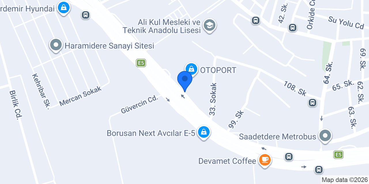 Banyomarka (Avcılar Şube) konumu