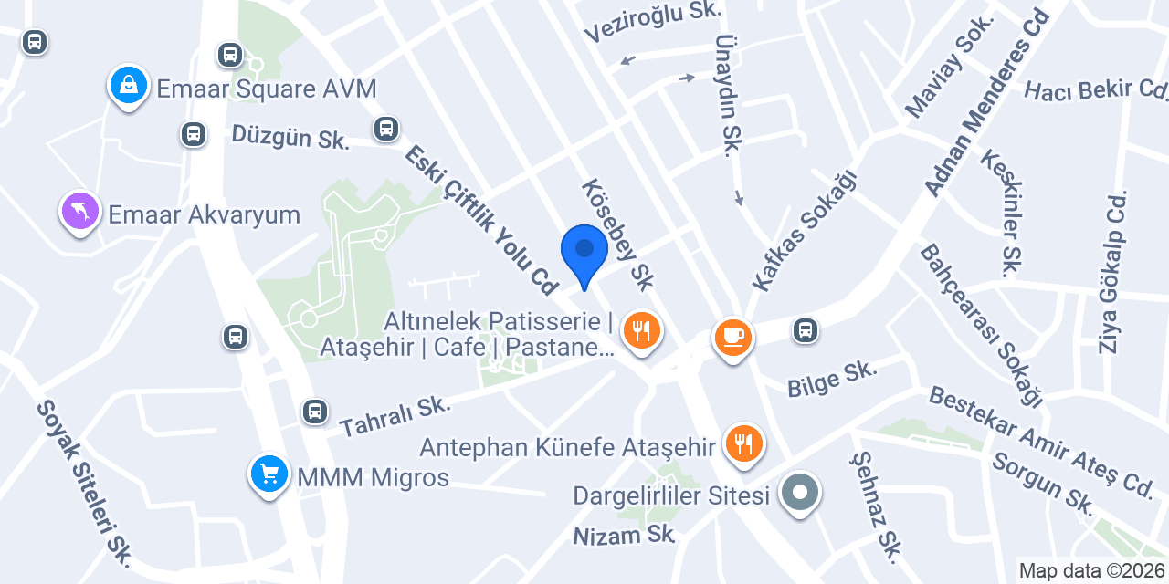 Yapı Kredi Bankası konumu