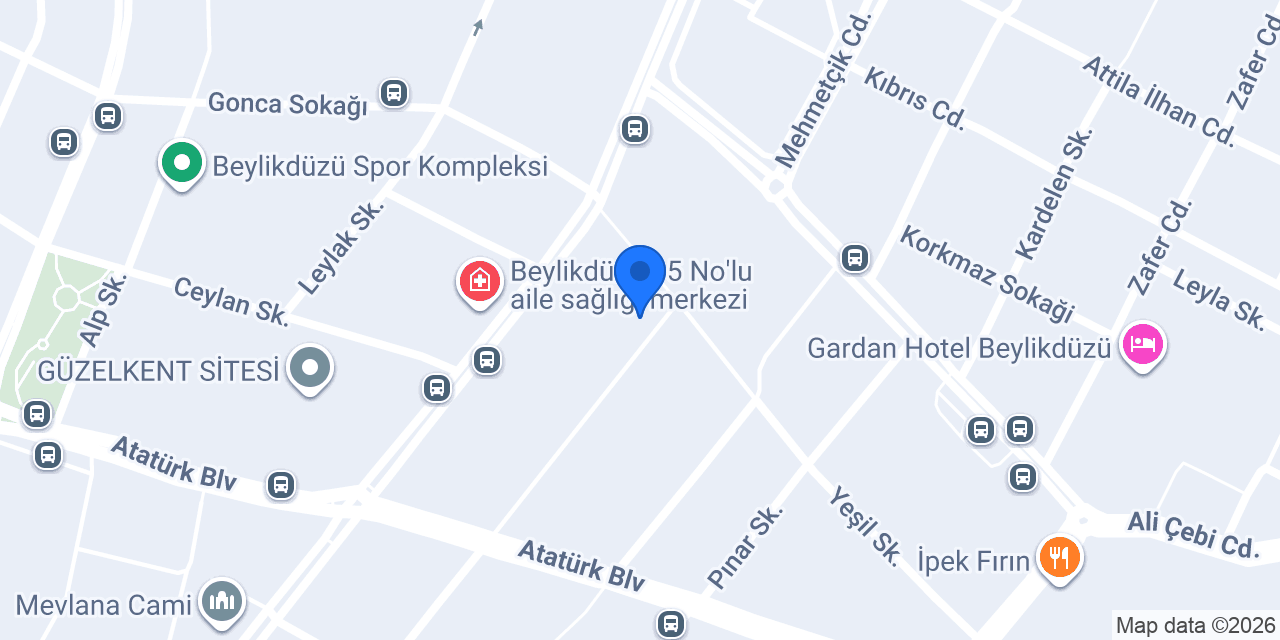 Korniş Takma konumu