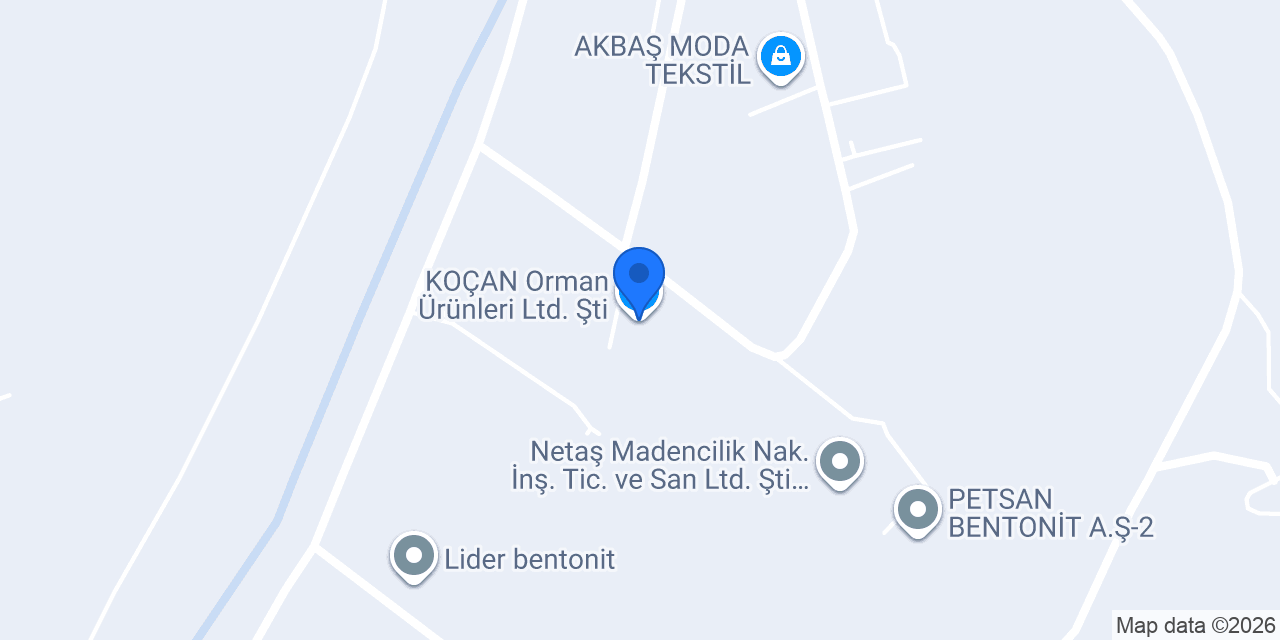 KOÇAN Orman Ürünleri Ltd. Şti. konumu