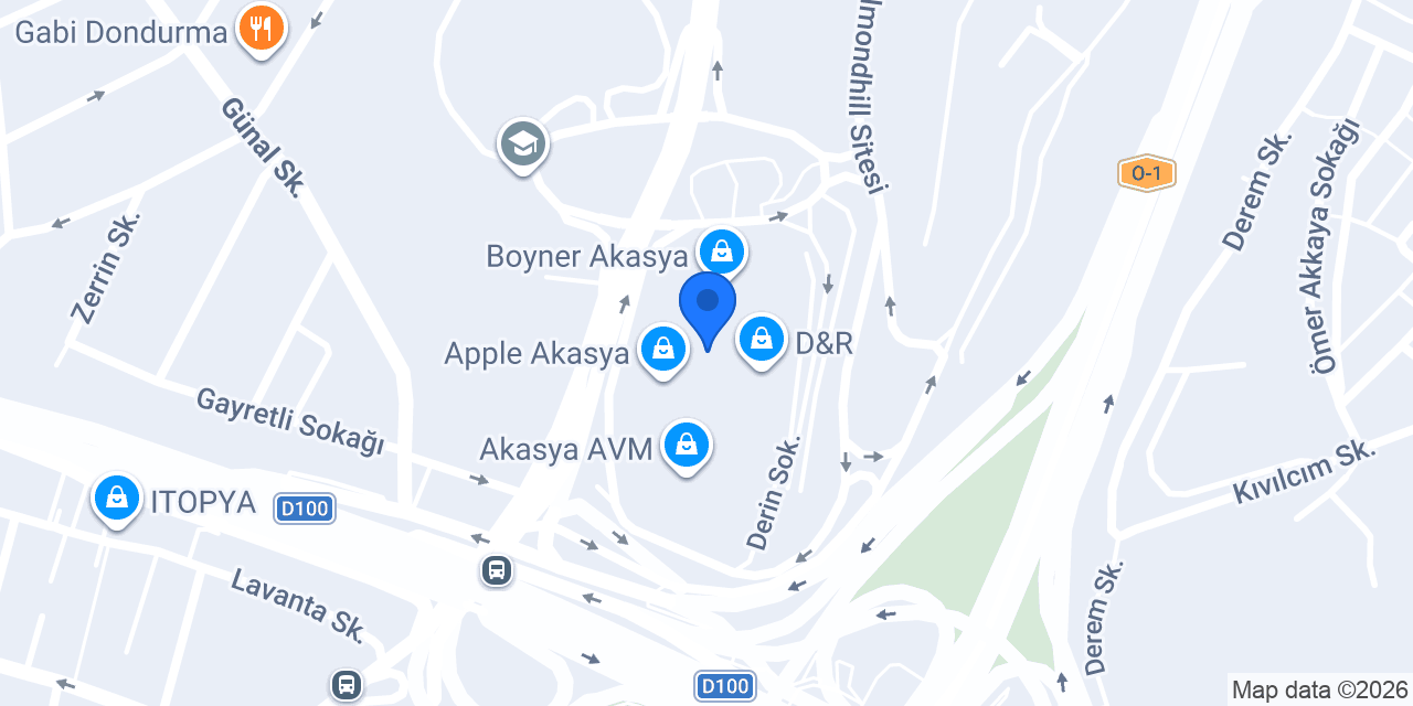 Vodafone Cep Merkezi konumu