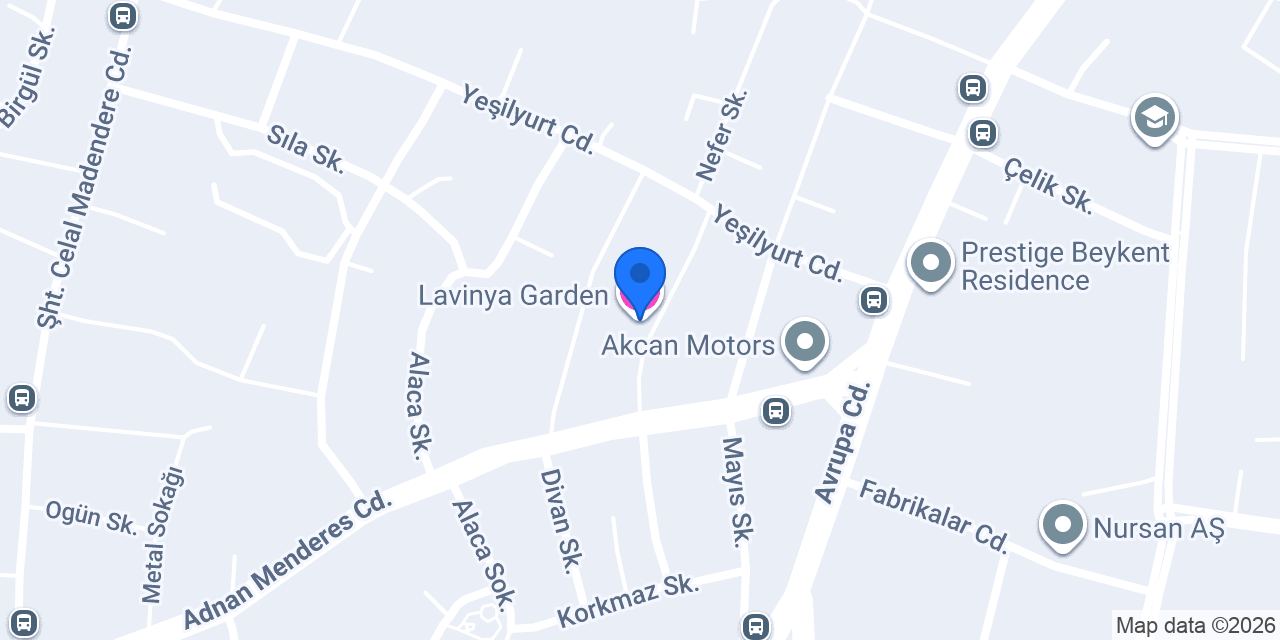 Lavinya Garden konumu