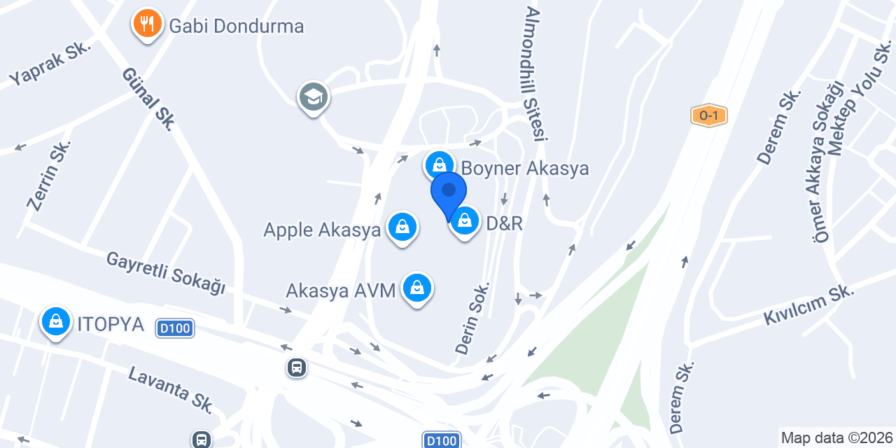Superstep Akasya konumu
