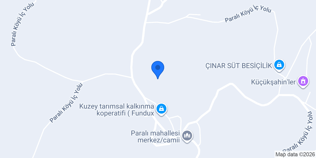 Paralı Köyü Muhtarlığı konumu