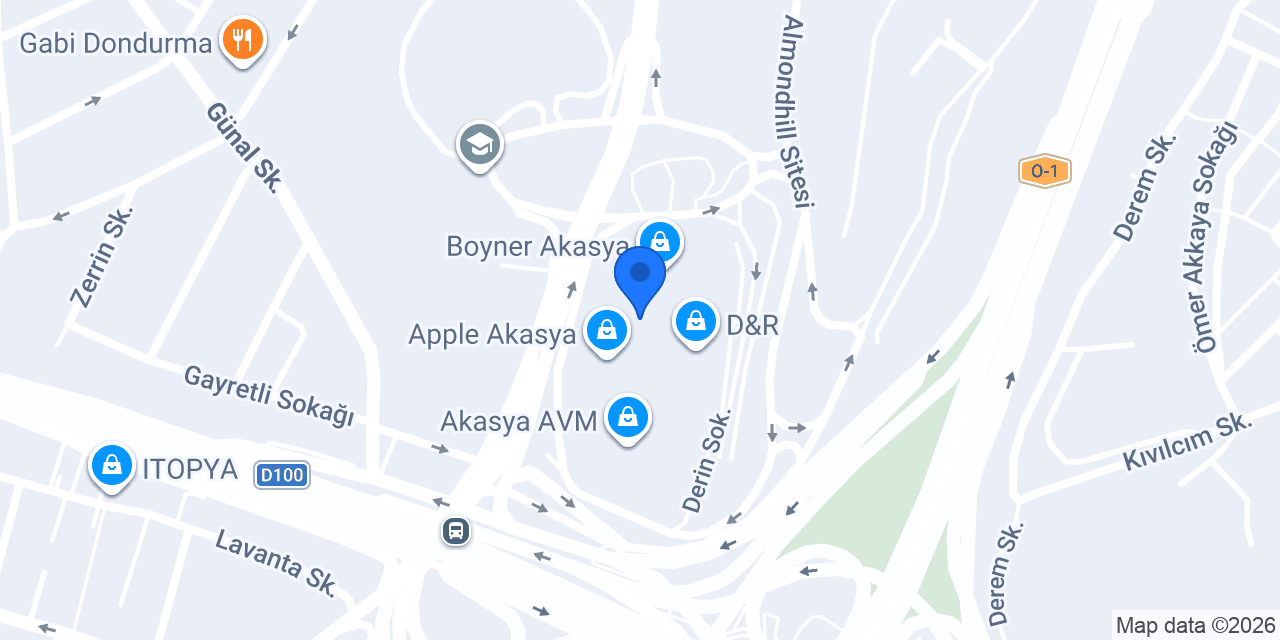 Altınbaş Akasya AVM konumu