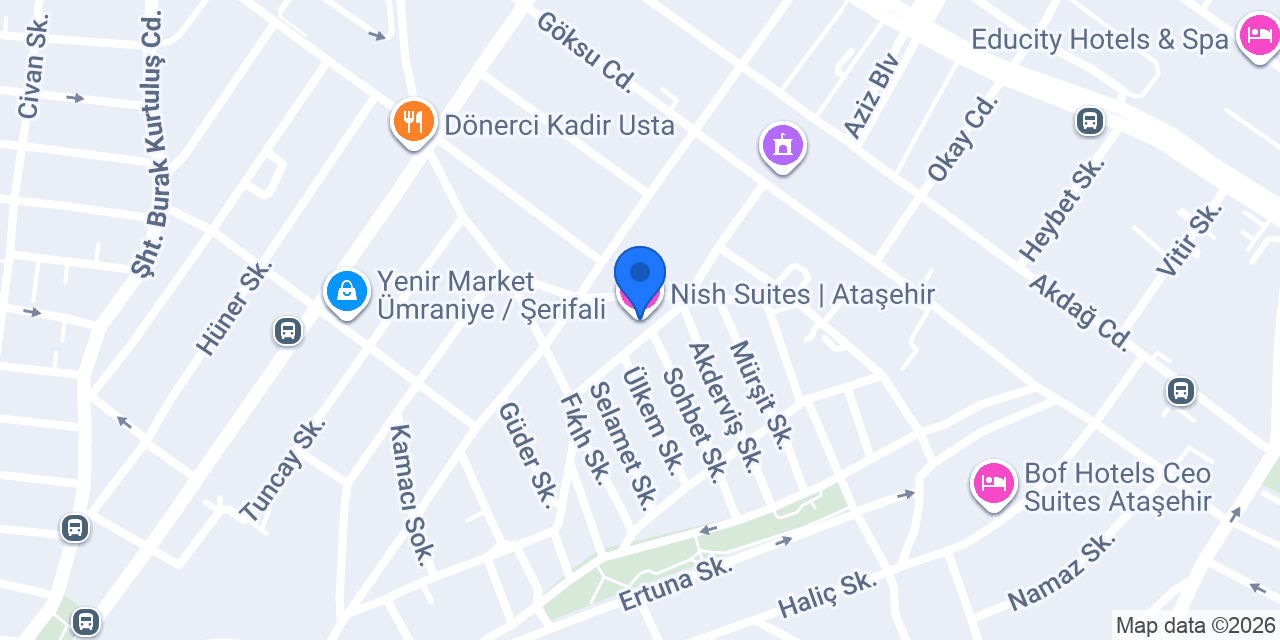Nish Suites | Ataşehir konumu