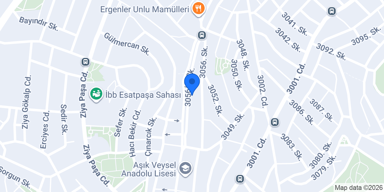 Duşakabin Servisi konumu