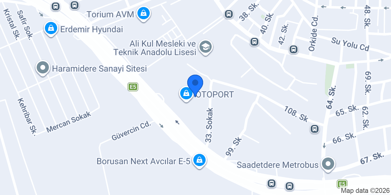 Arabacı Otomotiv konumu