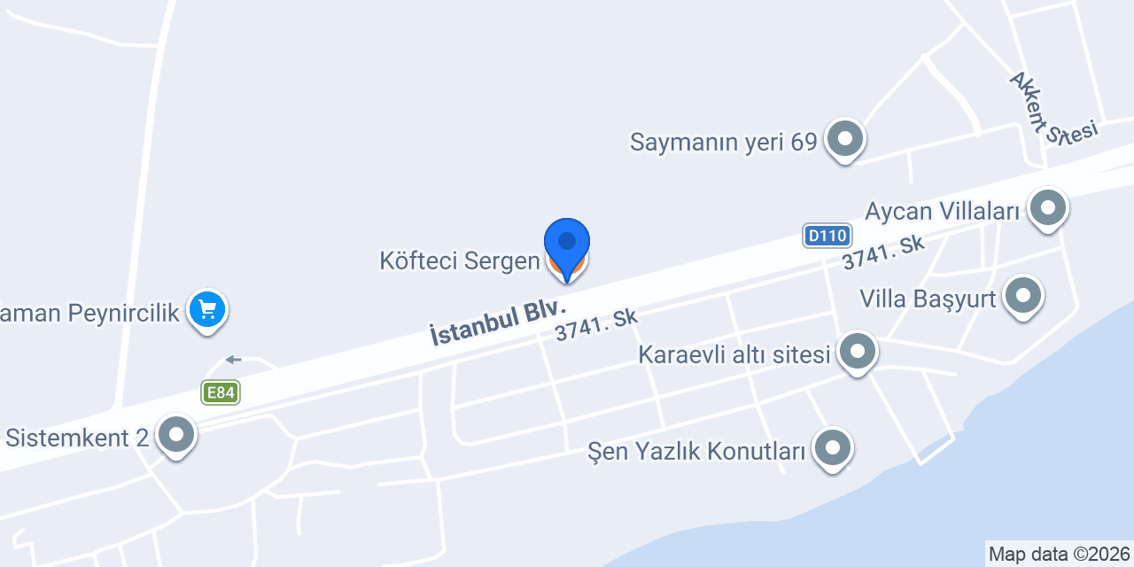 Köfteci Sergen konumu