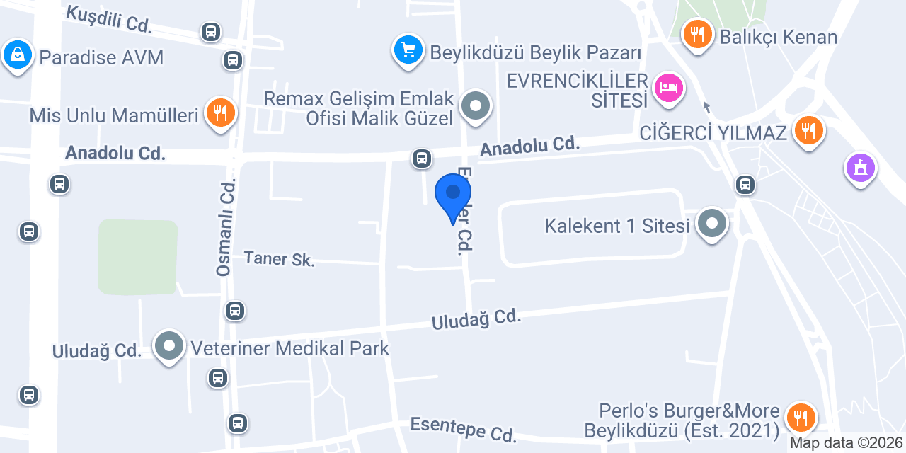 Kebapçınız Adanalı Ali Usta konumu