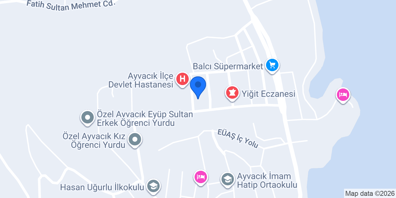 Yeni Ayvacık Eczanesi konumu