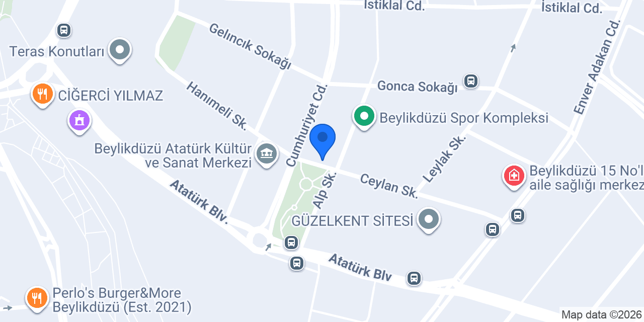 İşkey terzi kurutemizleme konumu