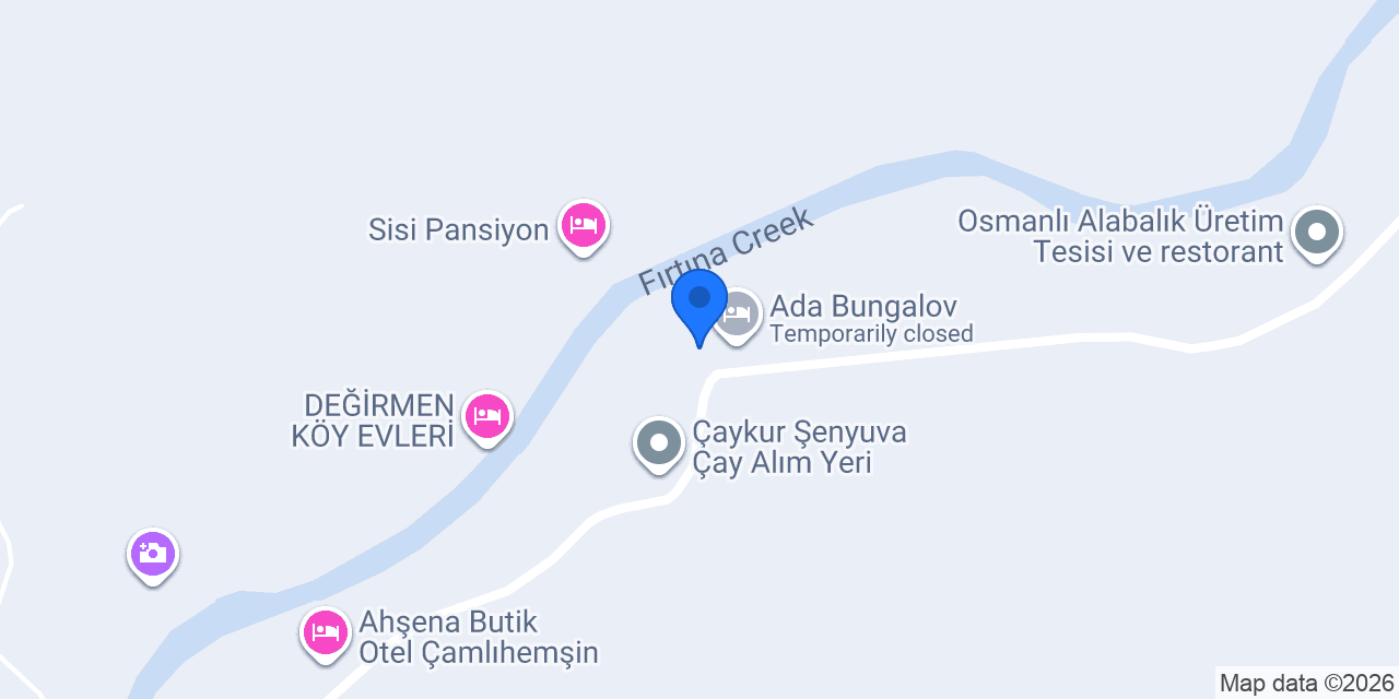 Fırtına Pansiyon konumu
