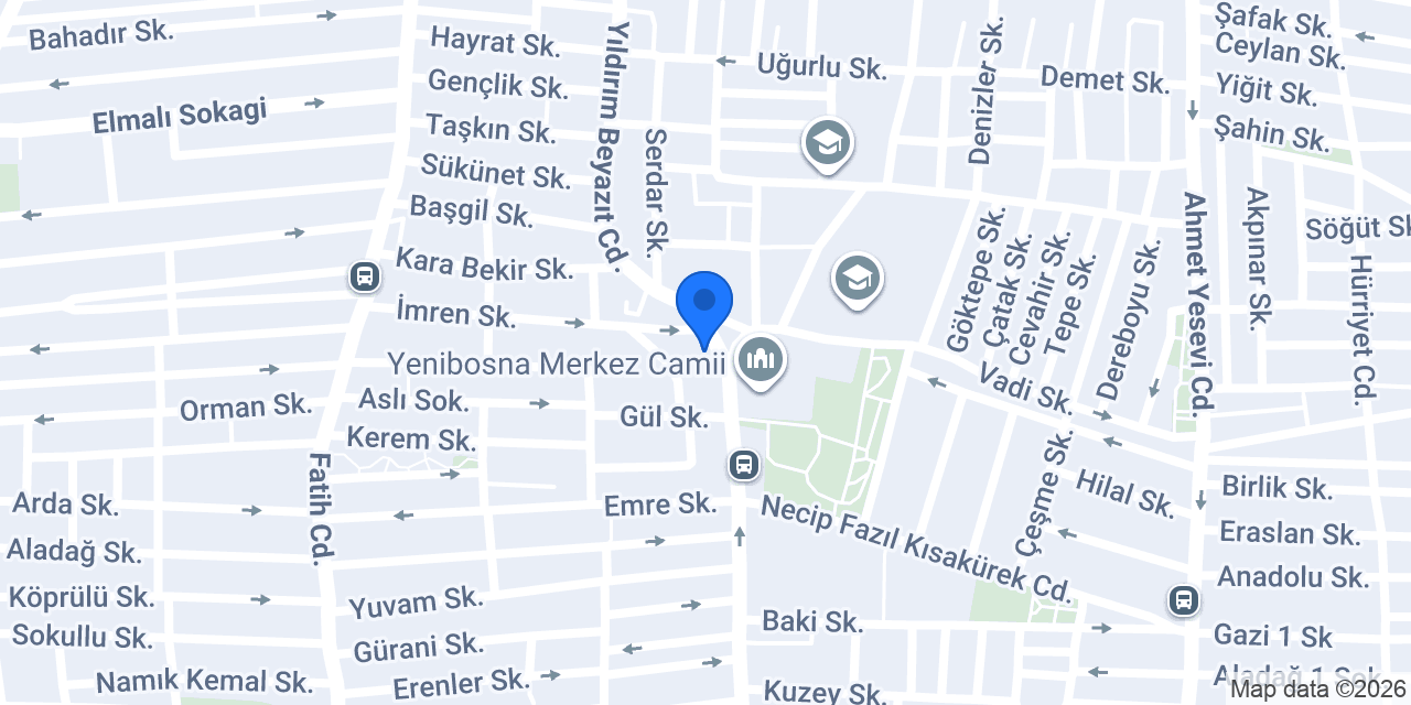 Yapı Kredi - Yenibosna Şubesi konumu