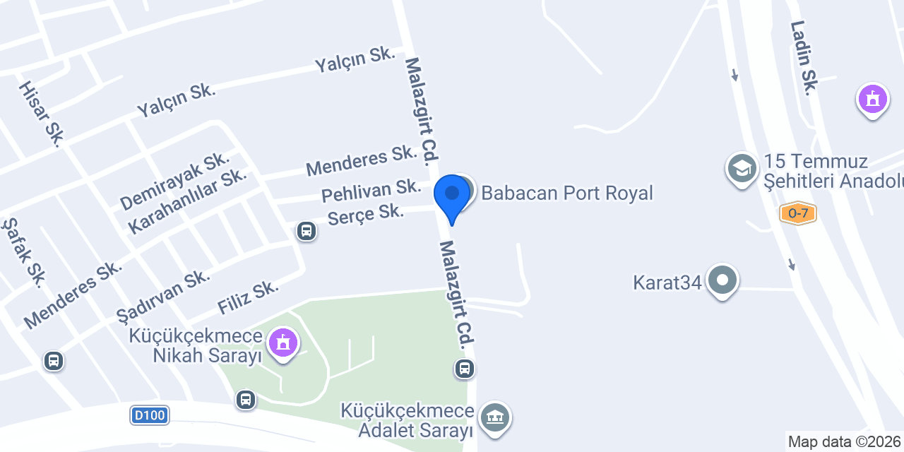 Adanır Hukuk Bürosu konumu