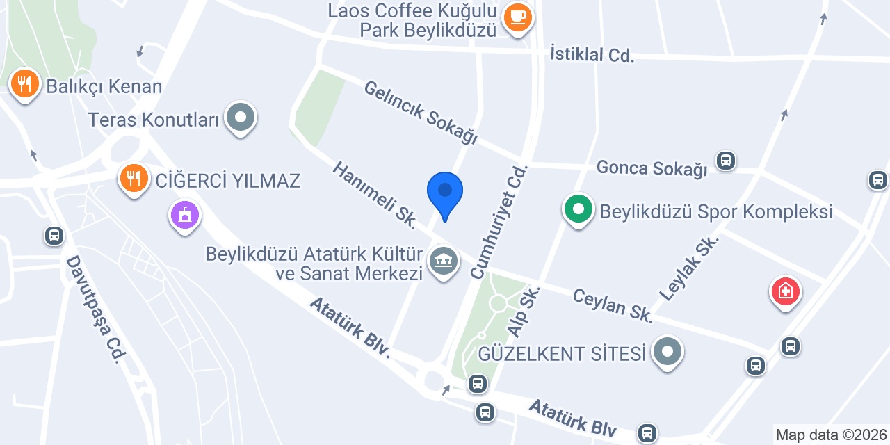 Beylikdüzü Tekel Babaoğlu konumu