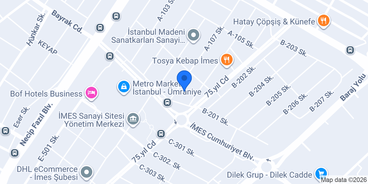 Drabe Yapı ve Endüstri Ürünleri San. Tic Ltd. Şti. konumu