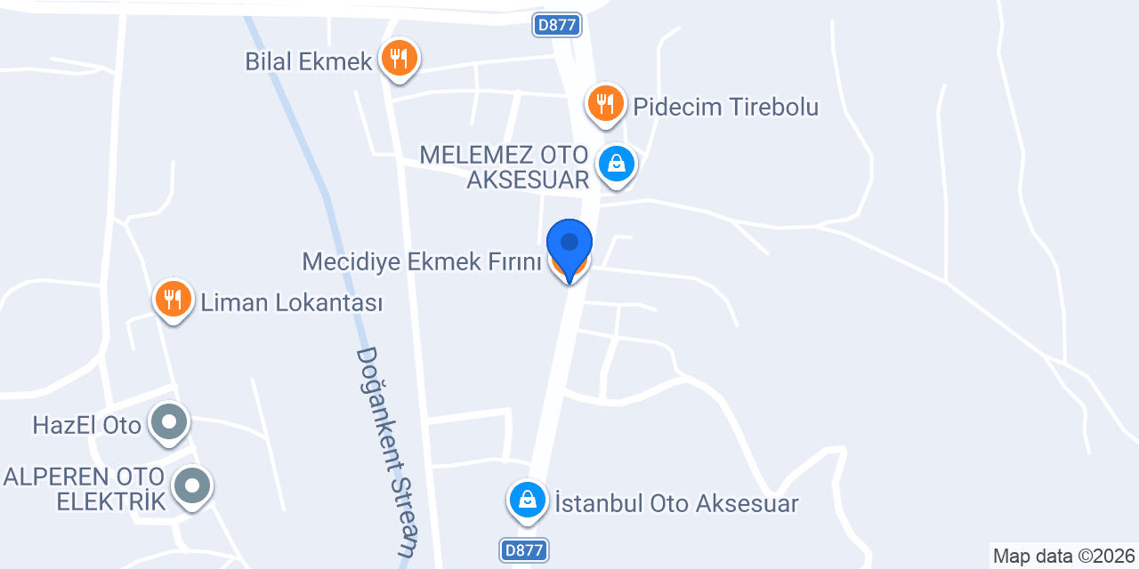 Mecidiye Ekmek Fırını konumu