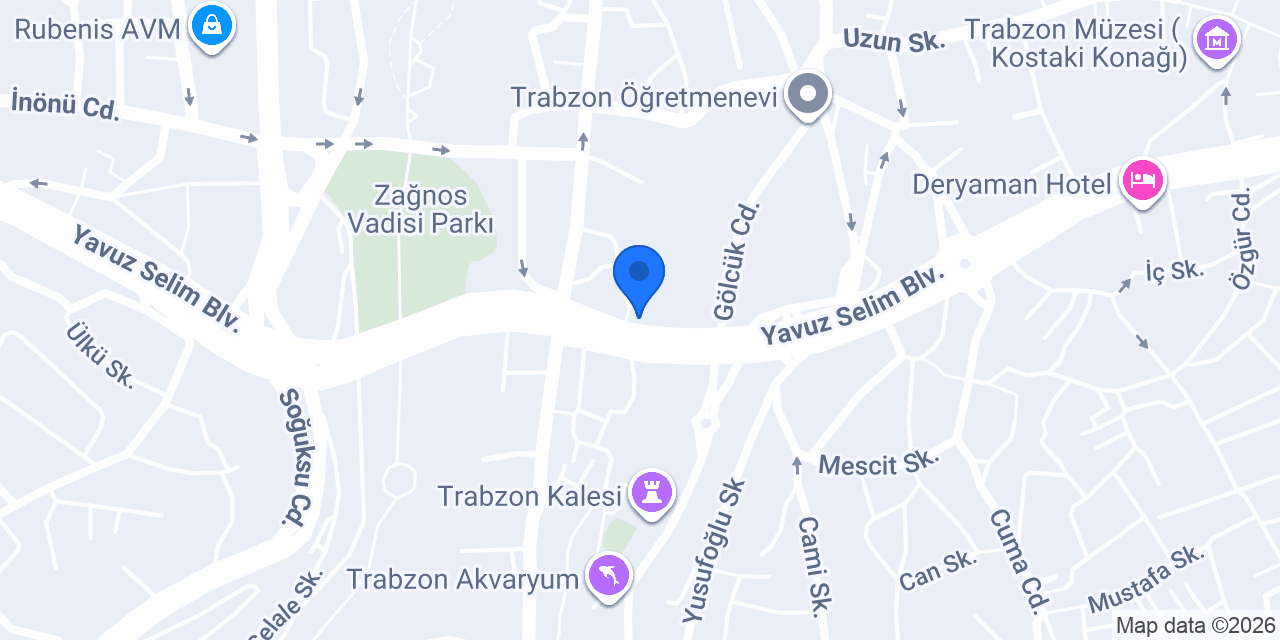 Topaloğlu Emlak Trabzon konumu