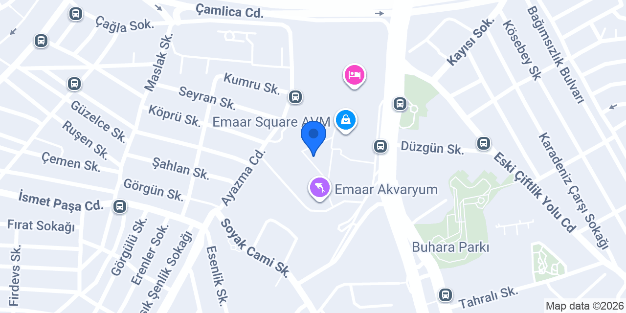 Converse Emaar Square AVM konumu