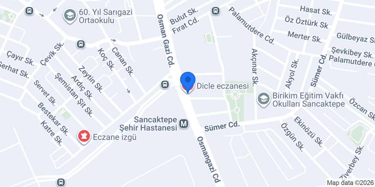 Dicle eczanesi konumu