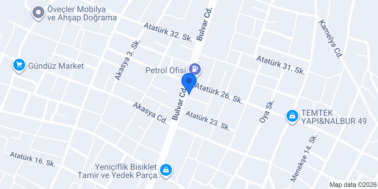 Çetinkaya Elektrik konumu