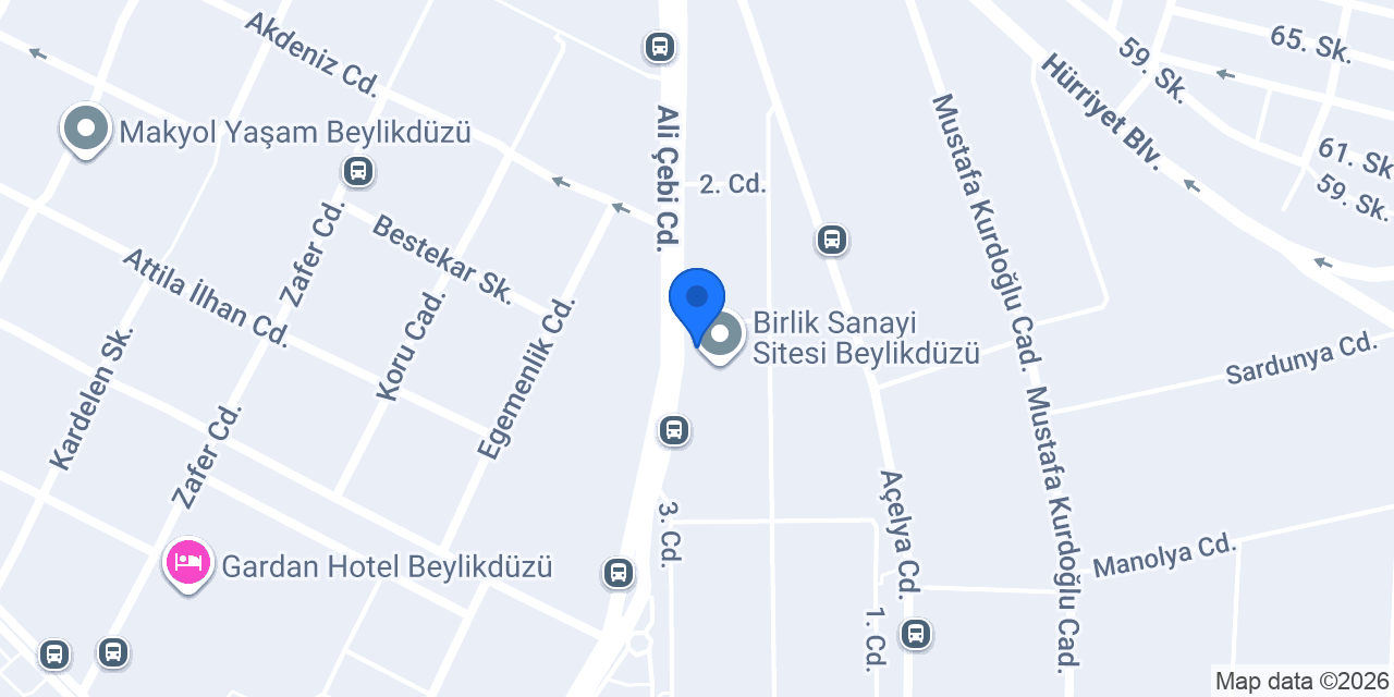 ODAK TECH MAK. SAN. VE TİC. A.Ş. konumu