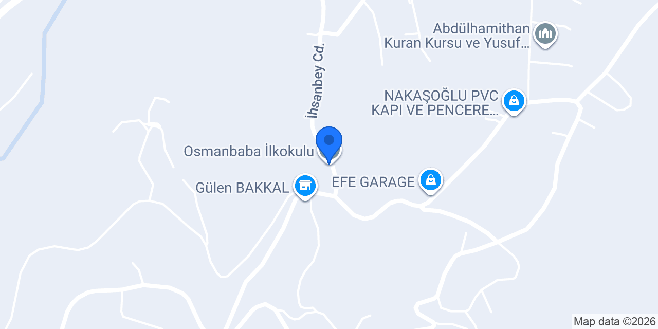 Osmanbaba İlkokulu konumu