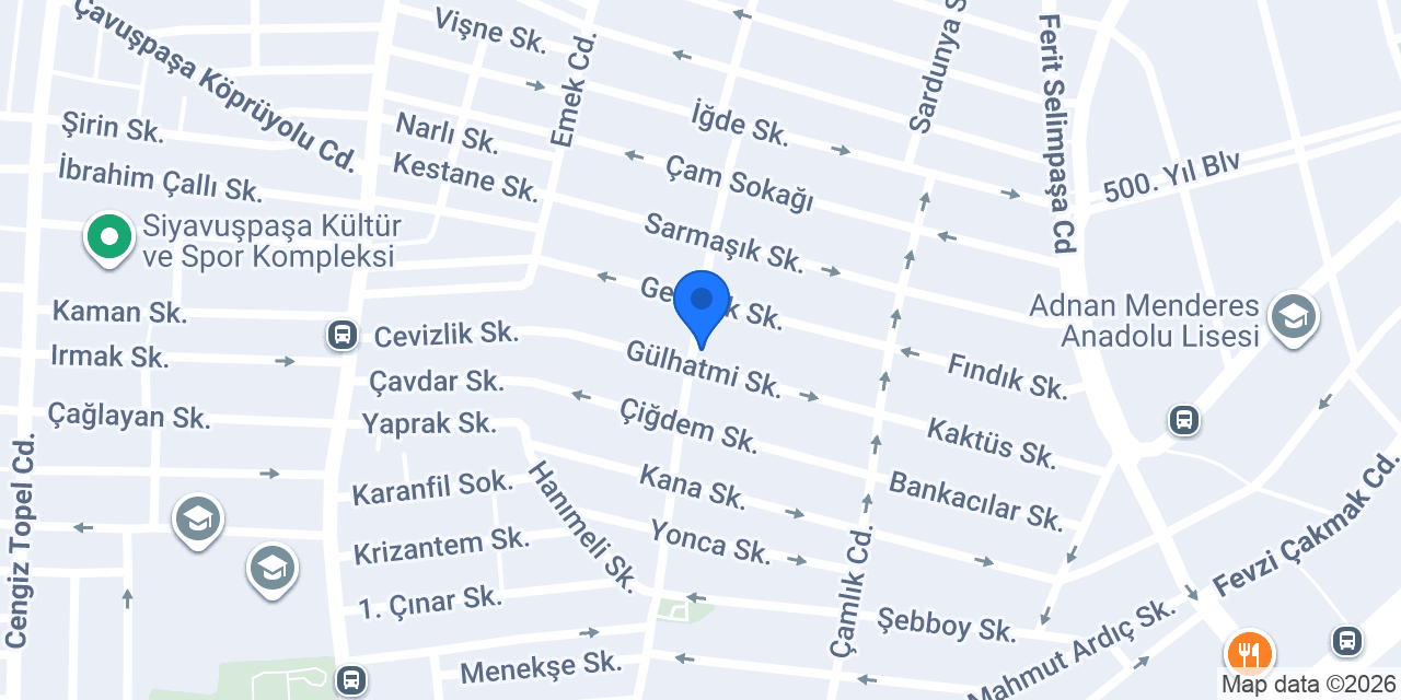 Elit Döner Siyavuşpaşa konumu
