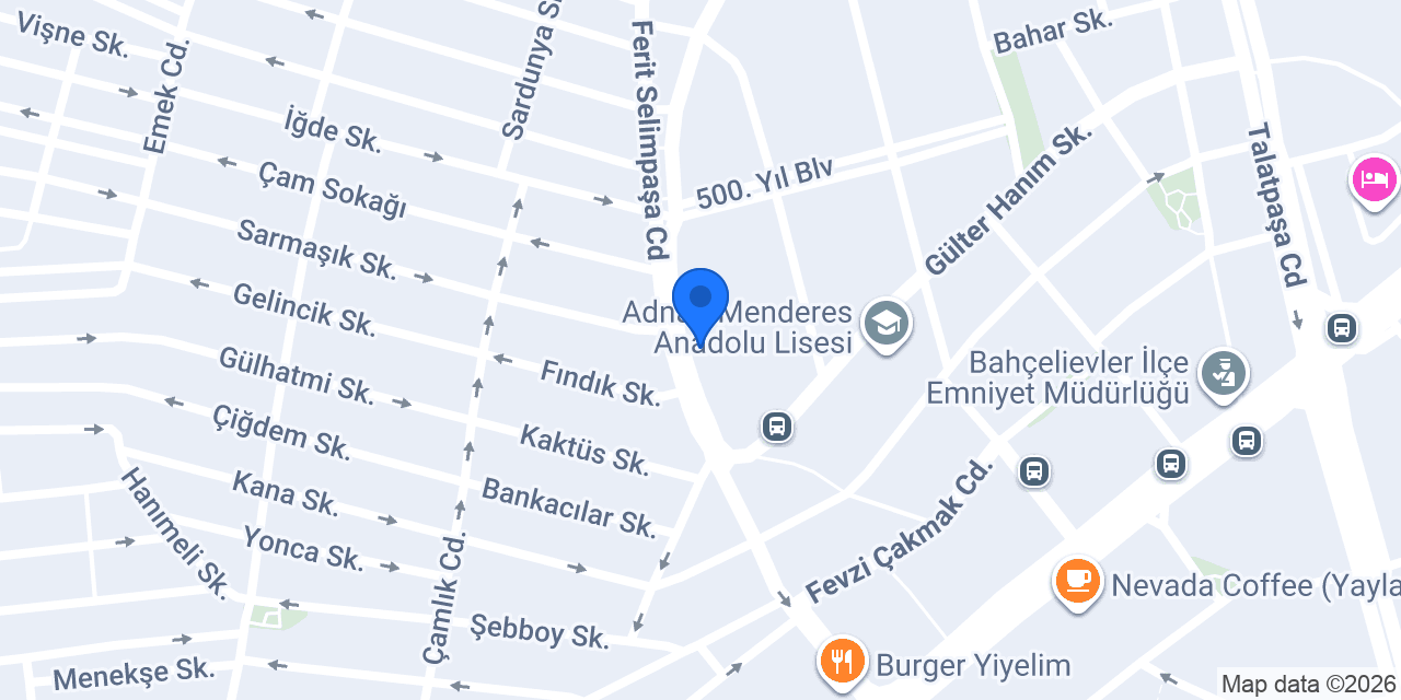 Dekor Halı Sarayı konumu