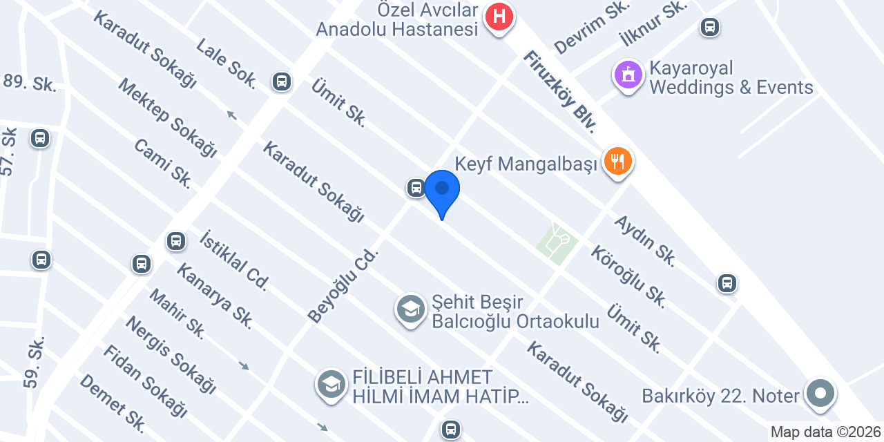 Beyoğlu Erkek Kuaförü konumu
