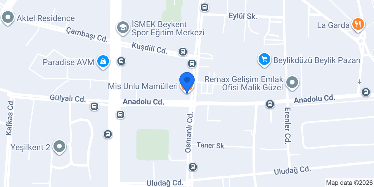 Mis Unlu Mamülleri konumu