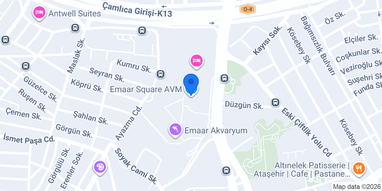 Setur Emaar AVM konumu