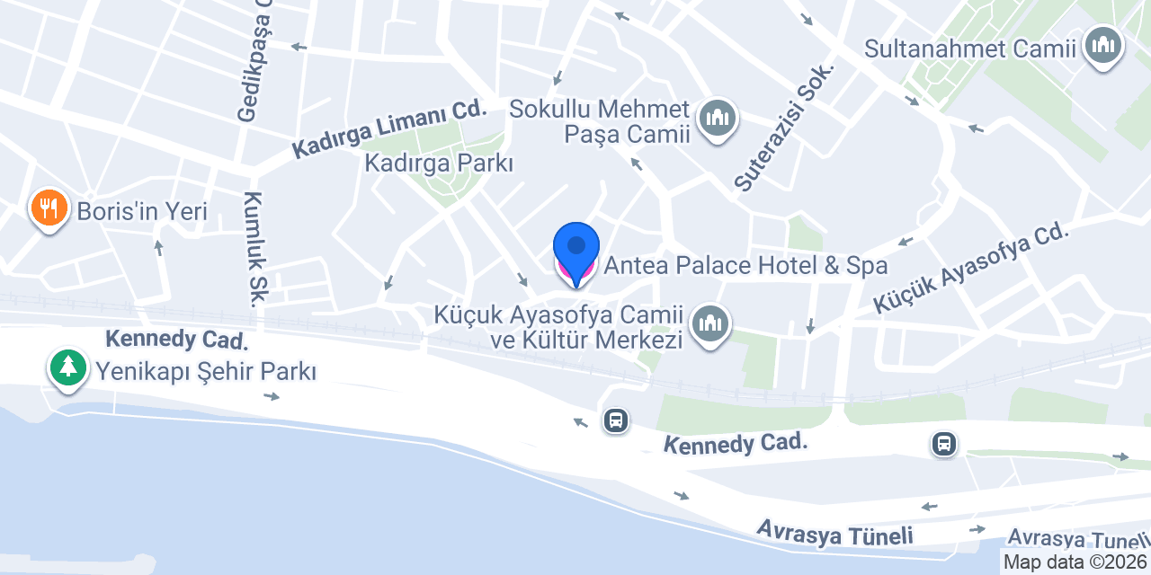 Antea Palace Hotel & Spa konumu